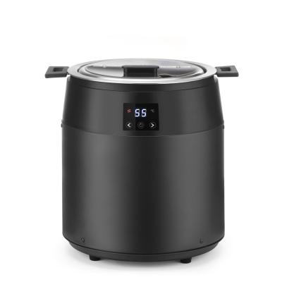 Kotlík na polévku bez vody, 10L, HENDI, 10L, Černá, 230V/450W, ⌀330x(H)398mm | 860564